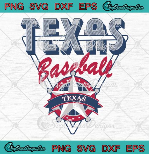 Retro Texas Rangers Vintage SVG - MLB Texas Rangers Baseball SVG PNG EPS DXF PDF, Cricut File