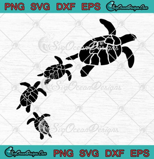 Sea Turtle Save The Turtles Beach SVG - Sea Turtle Lovers Gift SVG PNG EPS DXF PDF, Cricut File