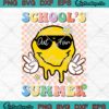 Smiley Face School's Out For Summer SVG - Retro Last Day Of School Teacher SVG PNG EPS DXF PDF, Cricut File