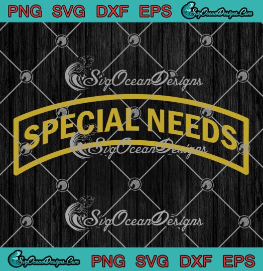 Special Needs SVG PNG EPS DXF PDF, Cricut File