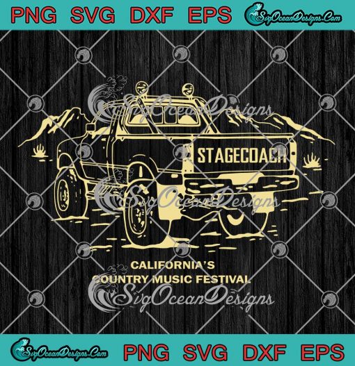 Stagecoach Truck Lineup SVG - California's Country Music Festival SVG PNG EPS DXF PDF, Cricut File