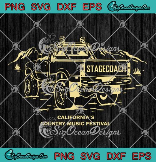Stagecoach Truck Lineup SVG - California's Country Music Festival SVG PNG EPS DXF PDF, Cricut File
