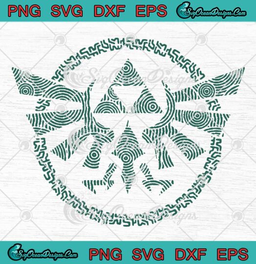 The Legend Of Zelda SVG, Tears Of The Kingdom SVG, Zelda Hyrule Crest SVG PNG EPS DXF PDF, Cricut File