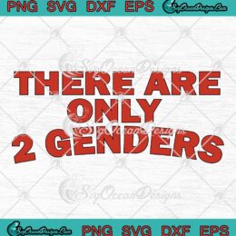 There Are Only 2 Genders Funny SVG - Gender Reveal LGBT SVG PNG EPS DXF PDF, Cricut File