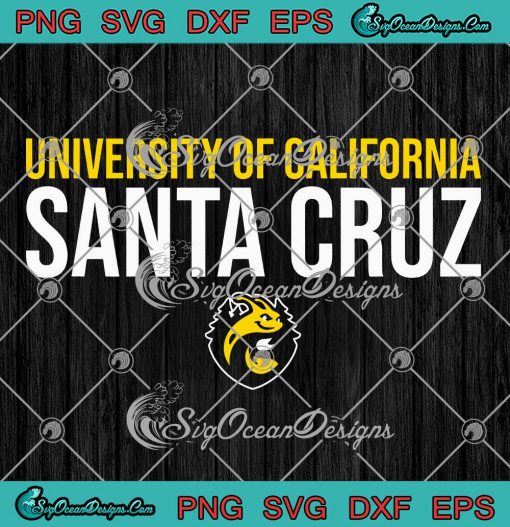 University Of California Santa Cruz SVG - UCSC Banana Slugs Stacked SVG PNG EPS DXF PDF, Cricut File