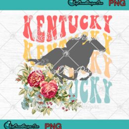 Vintage Kentucky Retro Horse Racing PNG - Kentucky Derby PNG JPG Clipart, Digital Download