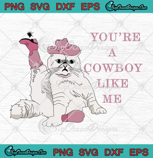 You're A Cowboy Like Me Funny SVG - Taylor Swift Eras Tour Gift SVG PNG EPS DXF PDF, Cricut File