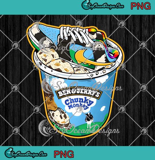 Ben & Jerry's Chunky Monkey PNG - Match SB Dunk Low Ben & Jerry's Chunky Dunky PNG JPG Clipart, Digital Download