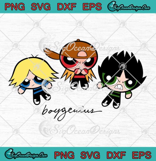 Boygenius Band Cute Chibi SVG - Boygenius Rock Band SVG PNG EPS DXF PDF, Cricut File