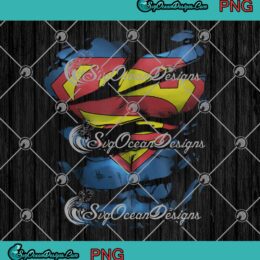 Boy's Superman Ripped Costume PNG - DC Comics Superhero PNG JPG Clipart, Digital Download