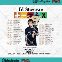Ed Sheeran The Mathletics Tour 2023 PNG - Bad Habit Gift For Fan PNG JPG Clipart, Digital Download
