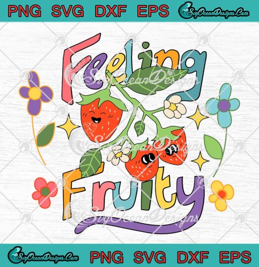 Feeling Fruity LGBTQ Retro SVG - Cute Lesbian Gay LGBTQ Pride Month SVG PNG EPS DXF PDF, Cricut File