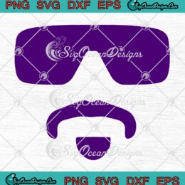 Hayden Travinski Moustache And Glasses SVG - LSU Tigers Baseball SVG PNG EPS DXF PDF, Cricut File