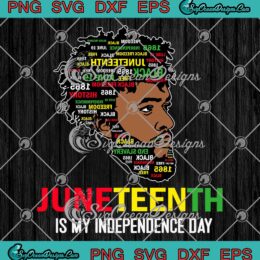 Juneteenth Is My Independence Day SVG - Black King Father's Day SVG PNG EPS DXF PDF, Cricut File
