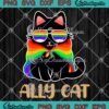 LGBT Ally Cat Be Kind Gay Pride SVG - Rainbow Funny LGBTQ Gift SVG PNG EPS DXF PDF, Cricut File