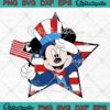 Mickey Mouse Disney Merica Star SVG - 4th Of July Independence Day SVG PNG EPS DXF PDF, Cricut File