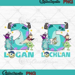 Monsters Inc Custom Birthday Gift PNG - Disney Pixar Monsters Inc Birthday PNG JPG Clipart, Digital Download