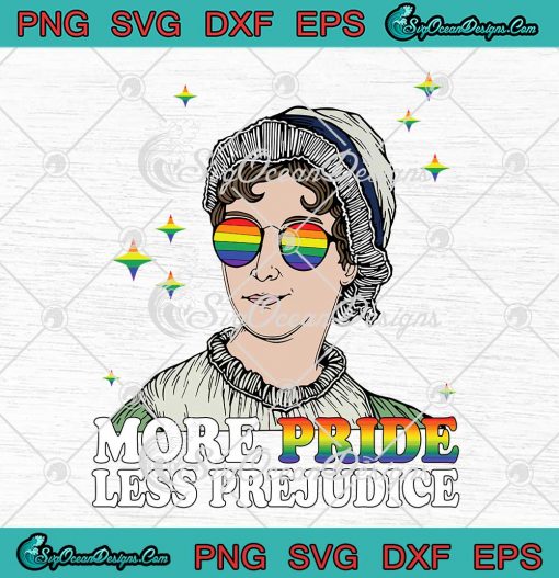 More Pride Less Prejudice Funny SVG - LGBT Gay Pride Month Demon SVG PNG EPS DXF PDF, Cricut File