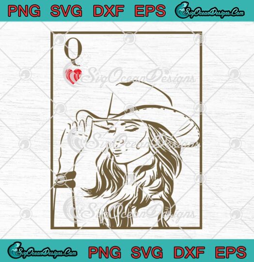Shania Twain Queen Of Hearts SVG Poker Card SVG Queen Of Me Album SVG PNG EPS DXF PDF Cricut File