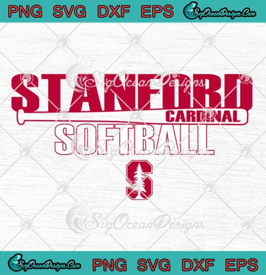 Stanford Cardinal Softball Hit SVG - Stanford Cardinal Baseball SVG PNG EPS DXF PDF, Cricut File