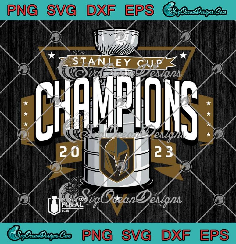 Stanley Cup Champions 2023 SVG - Vegas Golden Knights Ice Hockey Gift ...