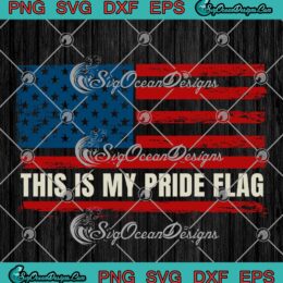 This Is My Pride Flag Patriotic SVG - Vintage USA American 4th Of July SVG PNG EPS DXF PDF, Cricut File