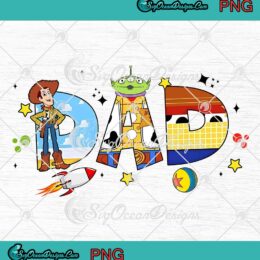 Toy Story Dad Father's Day PNG - Disney Dad Toy Story Characters PNG JPG Clipart, Digital Download