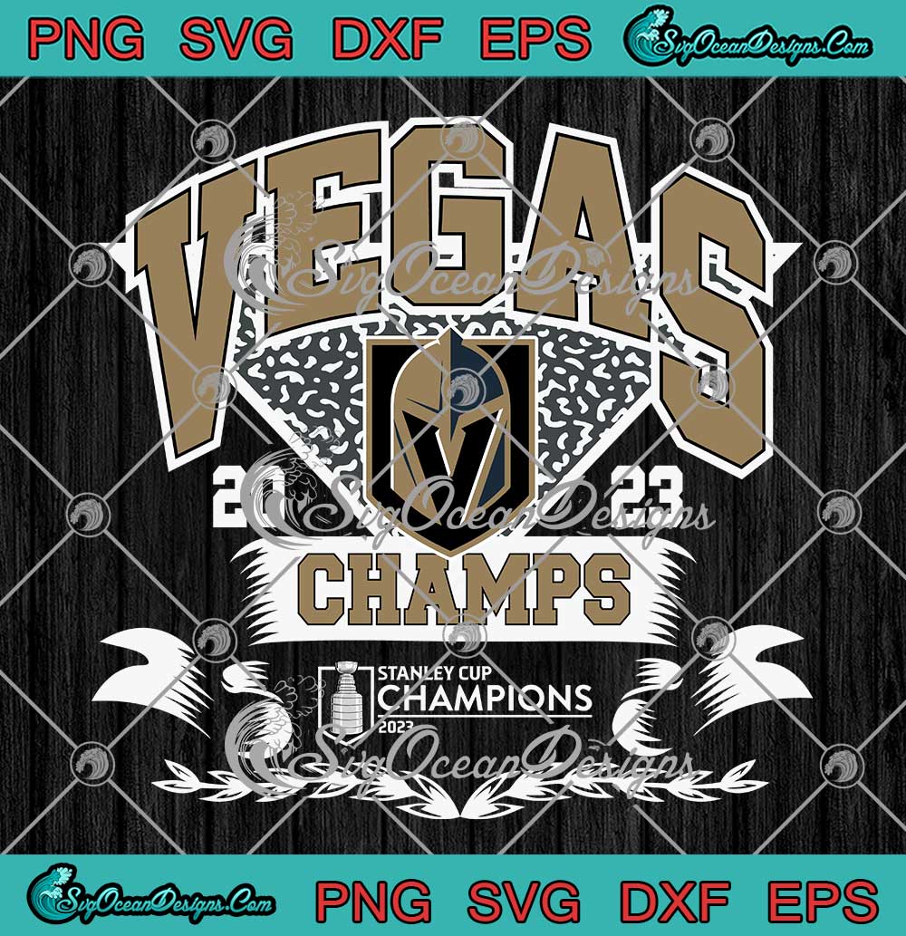 Vegas Golden Knights Stanley Cup Champs Celebration SVG File in 2023