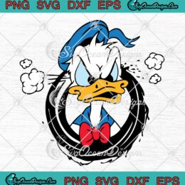 Walt Disney Donald Duck Angry SVG - Funny Gift For Disney Movie Fan SVG PNG EPS DXF PDF, Cricut File