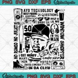 50 Cent Tour 2023 SVG, 50 Cent American Rapper Hip-Hop SVG PNG EPS DXF PDF, Cricut File