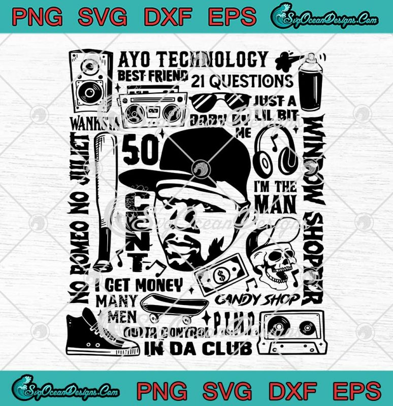 50 Cent Tour 2023 SVG - 50 Cent American Rapper Hip-Hop SVG PNG EPS DXF