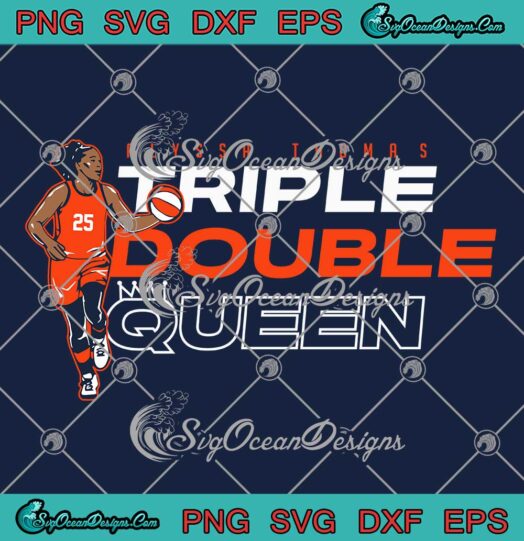 Alyssa Thomas Triple Double Queen SVG - Connecticut Sun Basketball SVG PNG EPS DXF PDF, Cricut File
