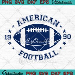 American Football 1990 SVG - Football Gift For Fans SVG PNG EPS DXF PDF, Cricut File