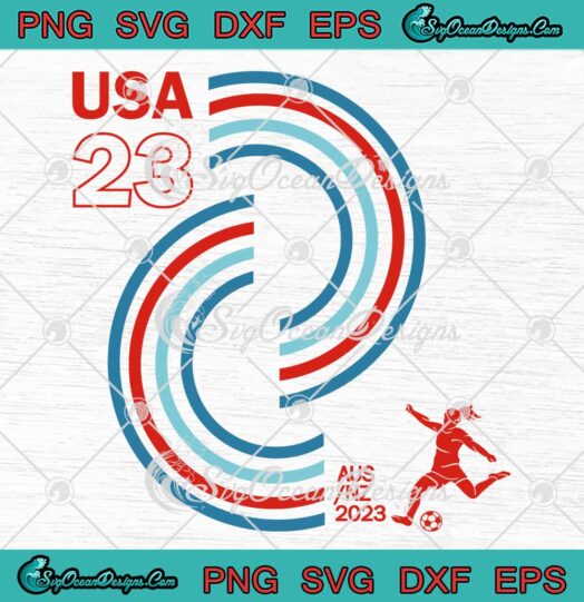 American Women's World Cup 2023 SVG - US Women's World Cup 2023 SVG PNG EPS DXF PDF, Cricut File