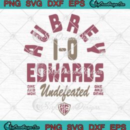 Aubrey Edwards Undefeated SVG - AEW One And Won One And Done SVG PNG EPS DXF PDF, Cricut File