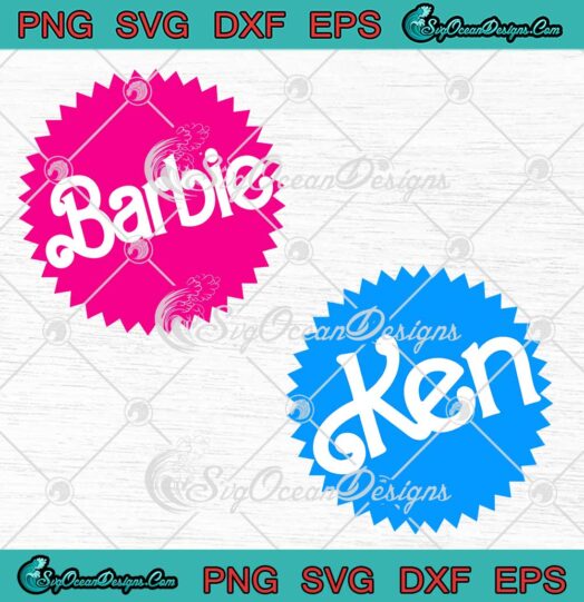 Barbie And Ken Couple Gift SVG - Barbie Movie 2023 Matching Couple SVG PNG EPS DXF PDF, Cricut File