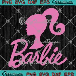 Barbie Pink Logo SVG - Barbie Style Girl Gift For Kids SVG PNG EPS DXF PDF, Cricut File
