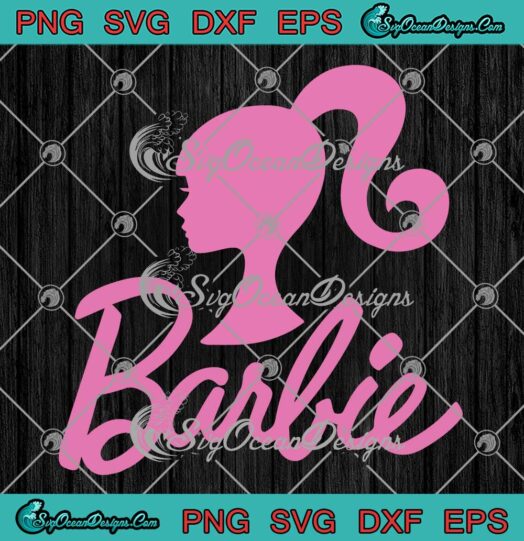 Barbie Pink Logo SVG - Barbie Style Girl Gift For Kids SVG PNG EPS DXF PDF, Cricut File