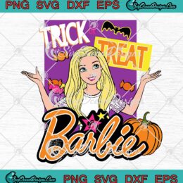 Barbie Trick Or Treat Halloween SVG - 2023 Barbie Halloween SVG PNG EPS DXF PDF, Cricut File