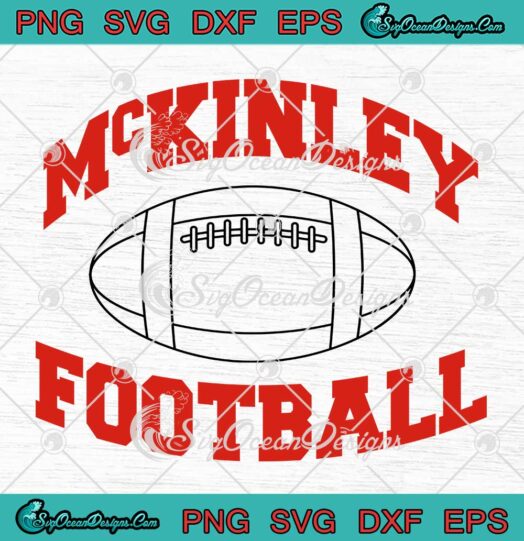 Cory Monteith Mckinley Football SVG - Trendy Mckinley Football SVG PNG EPS DXF PDF, Cricut File