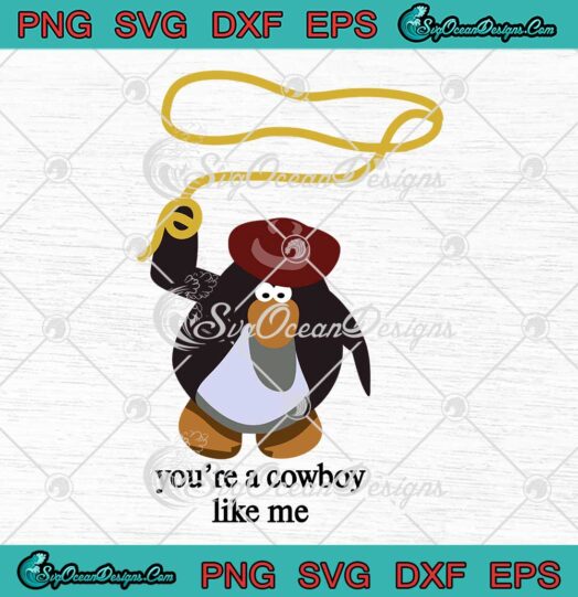 Cowboy Like Me Taylor Swift Penguin SVG - Country Music Lyrics SVG PNG EPS DXF PDF, Cricut File