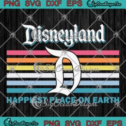 Disneyland Logo Ringer SVG - Happiest Place On Earth SVG PNG EPS DXF PDF, Cricut File