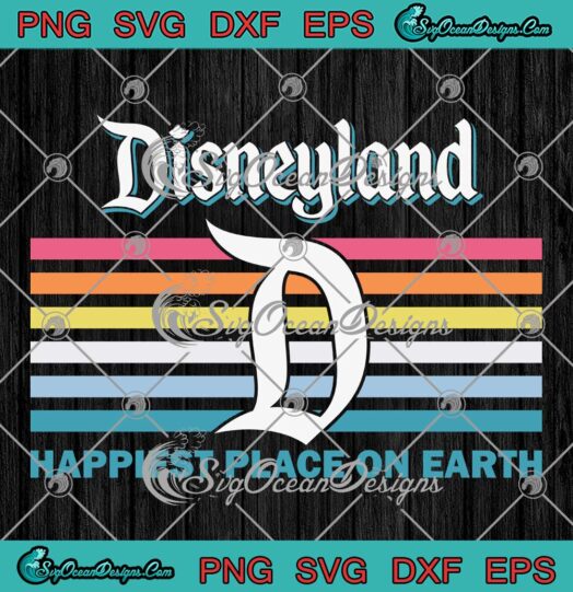 Disneyland Logo Ringer SVG - Happiest Place On Earth SVG PNG EPS DXF PDF, Cricut File