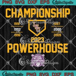 LSU Championship Powerhouse SVG - LSU Tigers Baseball 2023 SVG PNG EPS DXF PDF, Cricut File