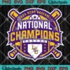LSU Tigers 2023 NCAA Baseball SVG - College World Series Champions SVG PNG EPS DXF PDF, Cricut File