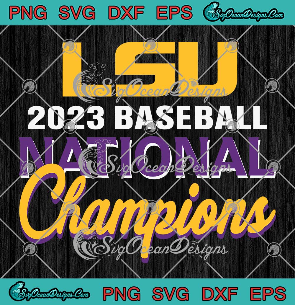 LSU Tigers NCAA College Baseball SVG PNG EPS DXF