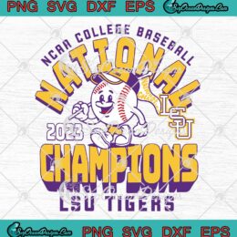 LSU Tigers Youth 2023 SVG - NCAA College Baseball World Series Champions SVG PNG EPS DXF PDF, Cricut File