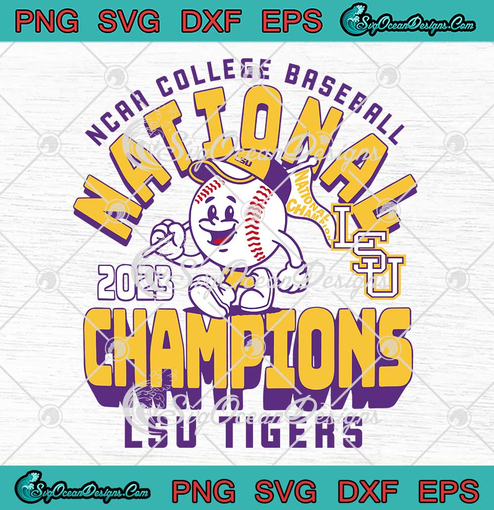 LSU Tigers Youth 2023 SVG - NCAA College Baseball World Series ...