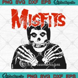 Misfits Rock Band Skull SVG - Misfits American Punk Rock Band SVG PNG EPS DXF PDF, Cricut File