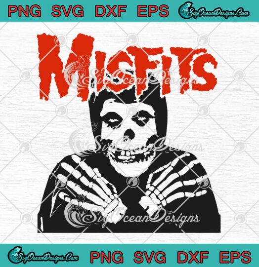 Misfits Rock Band Skull SVG - Misfits American Punk Rock Band SVG PNG EPS DXF PDF, Cricut File
